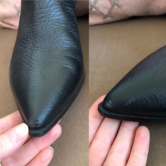 Everlane Boss Boots Black Pebbled Leather - Picture 13 of 13